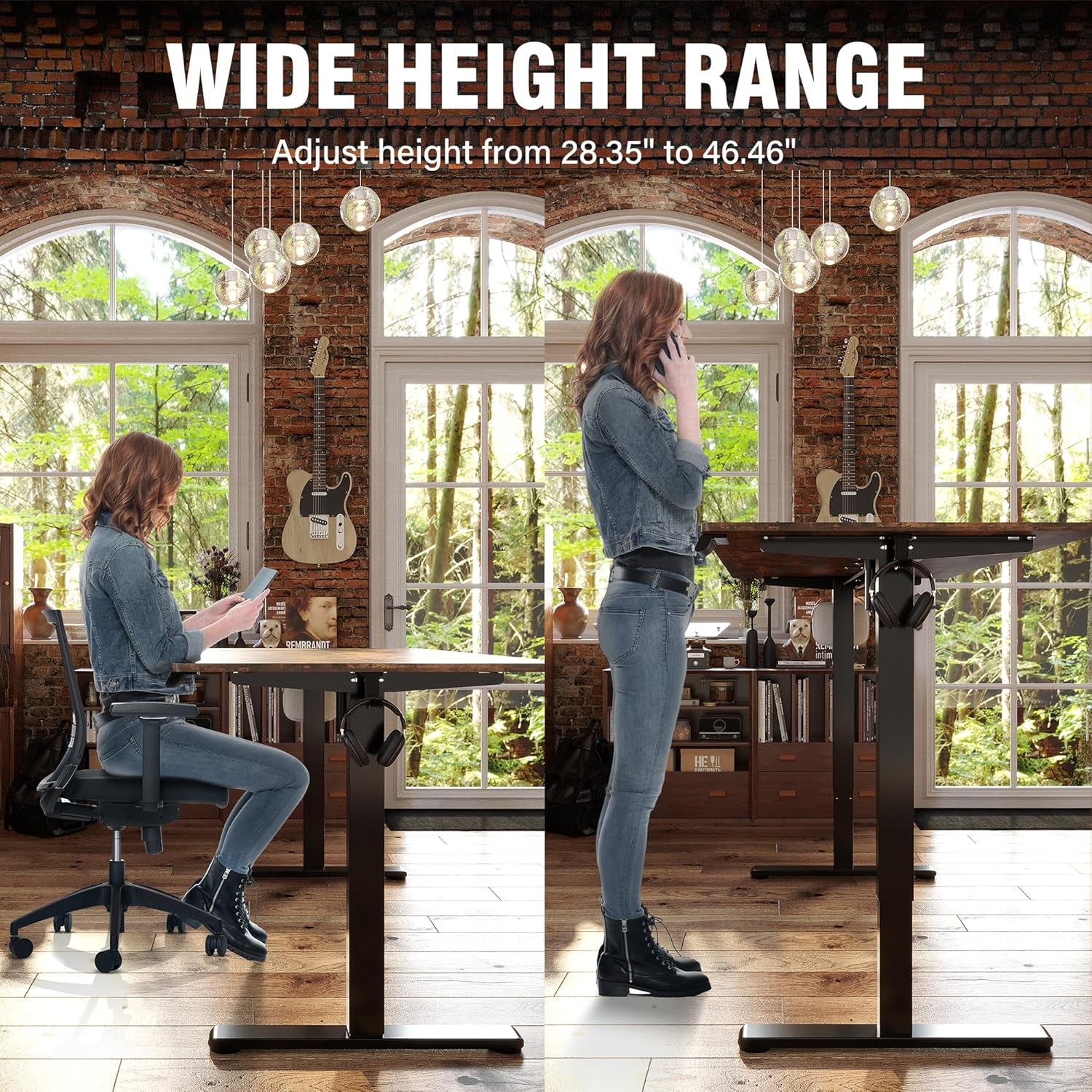 Adjustable Standing Desk w/Memory Preset Controller