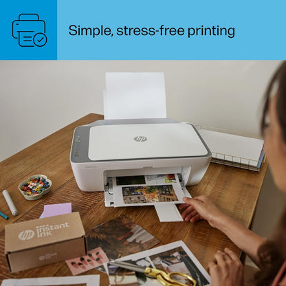Deskjet 2855E Wireless All-In-One Color Inkjet Printer, Scanner, Copier, Best-For-Home, 3 Months of Instant Ink Included (588S5A)