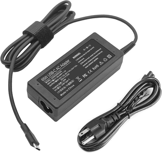 65W 45W USB C Chromebook Charger for HP, Lenovo, Dell, Acer, Asus, Samsung, Universal USB C Laptop Charger for Hp Chromebook X360 11 13 14 14A HP Spectre X360 Lenovo Thinkpad Type C Power Cord