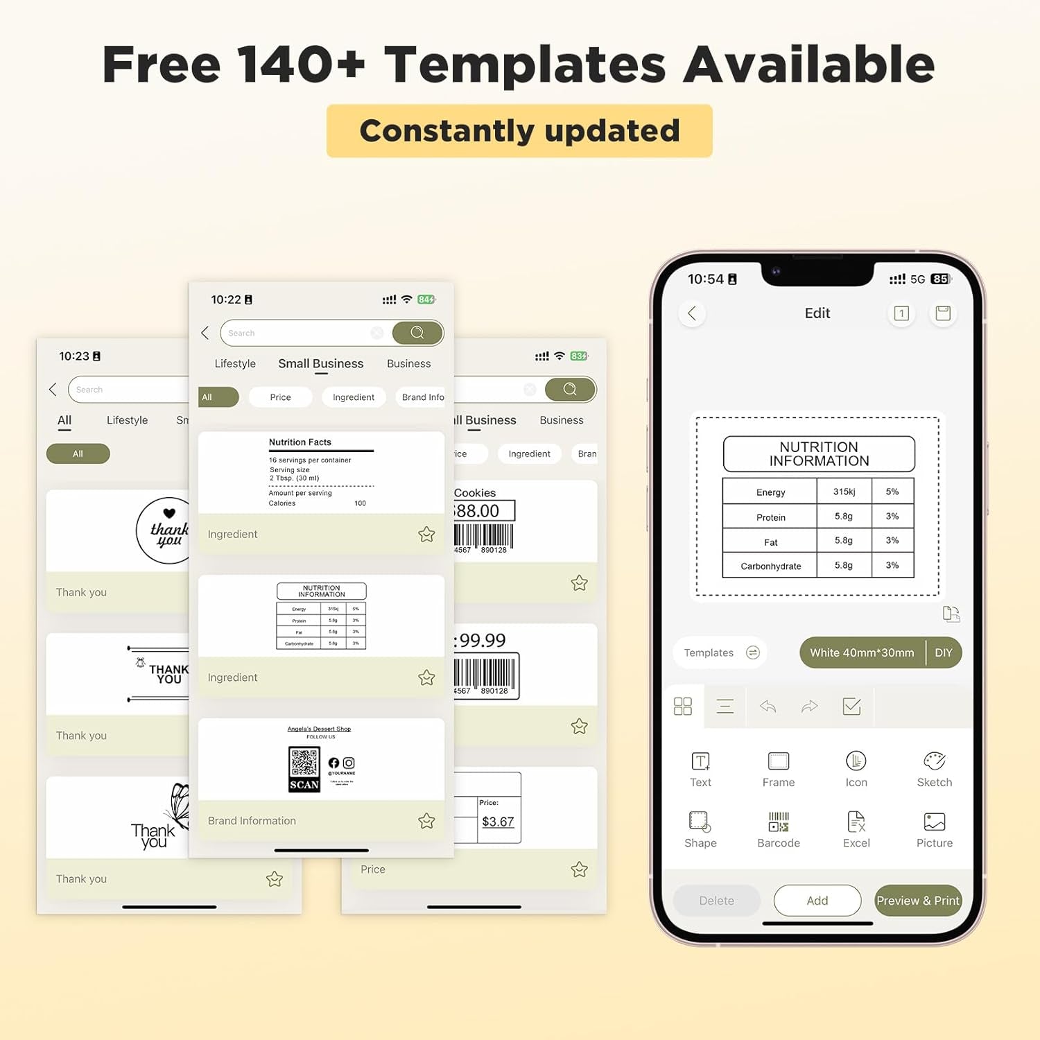T50M Pro Bluetooth Label Maker Machine with Tape, Wide Waterproof Label, Versatile App with 40 Fonts and 450+ Icons, Inkless Labeler for Home, Kitchen, School, Office Organization, Black