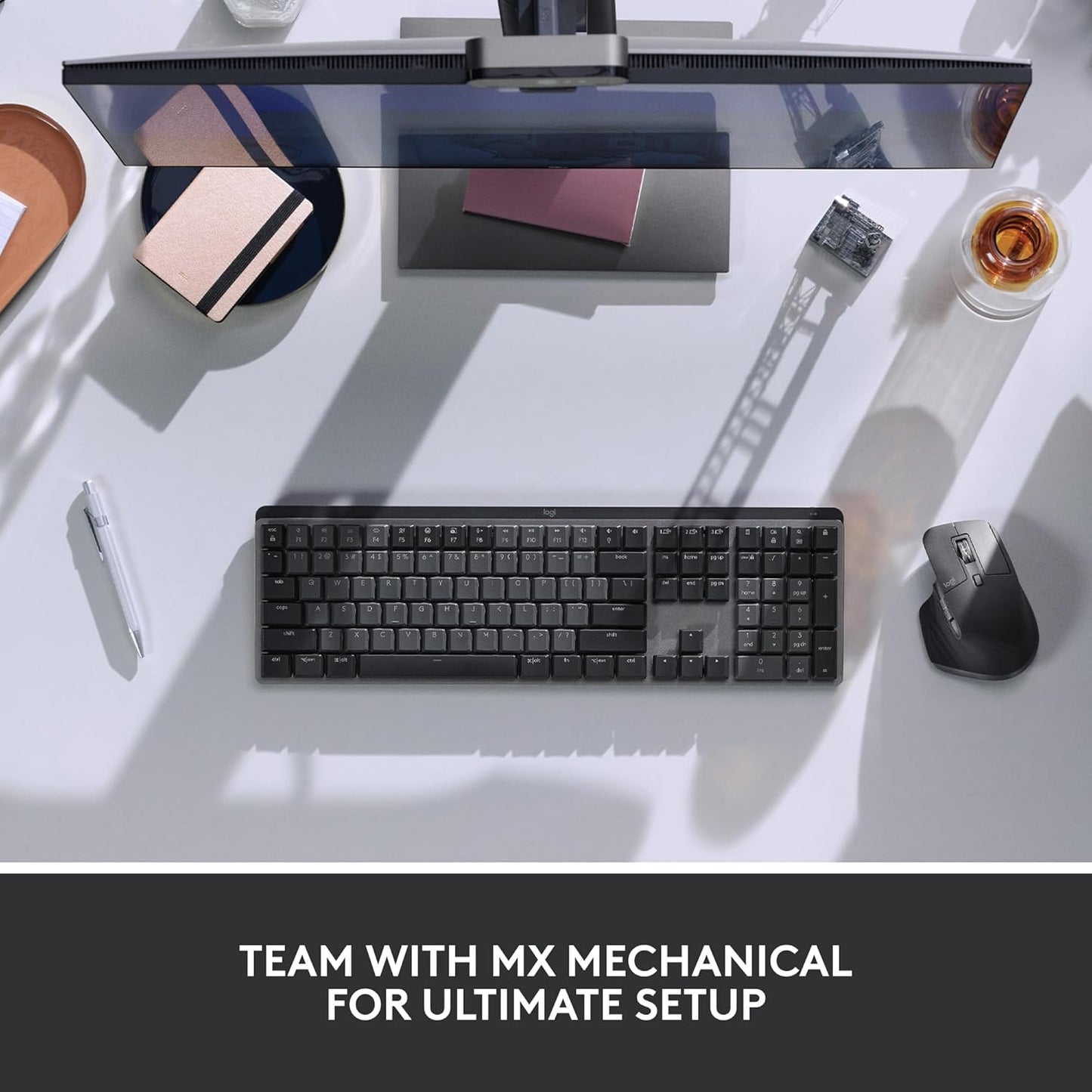 MX Master 3S - Wireless Performance Mouse with Ultra-Fast Scrolling, Ergo, 8K DPI, Track on Glass, Quiet Clicks, USB-C, Bluetooth, Windows, Linux, Chrome - Graphite