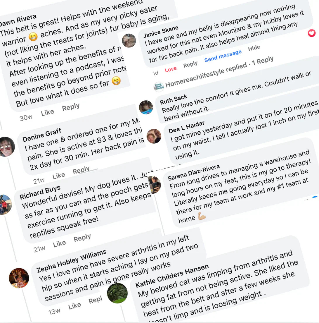 Slimming & Pain Relief Belt with Infrared Heat + Recovery Guide Included