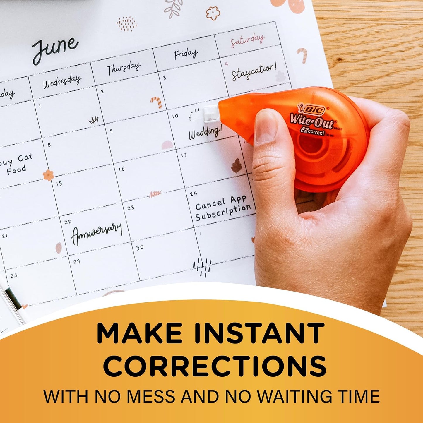 (R) Wite-Out(R) Correction Tape, 471 3/5In., Pack of 10, WOTAP10