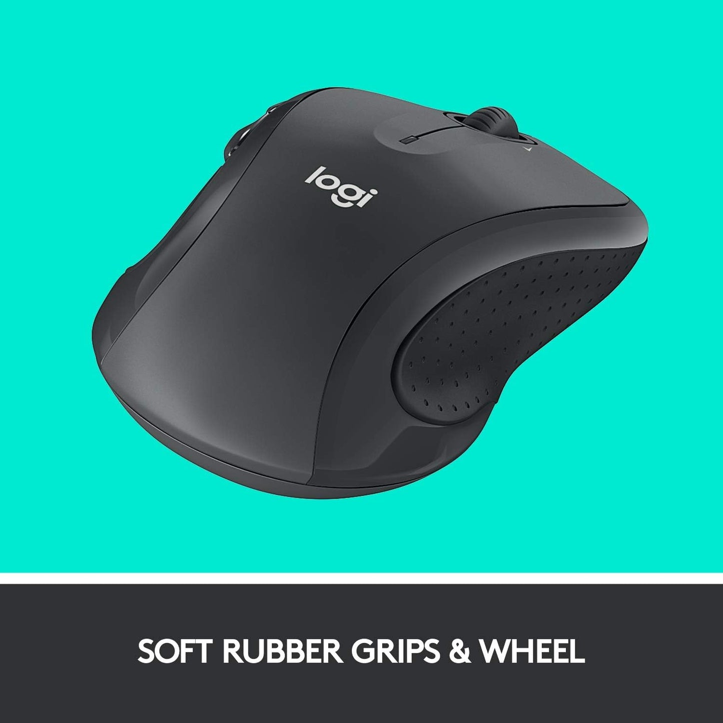 M510 Wireless Computer Mouse for PC with USB Unifying Receiver - Graphite