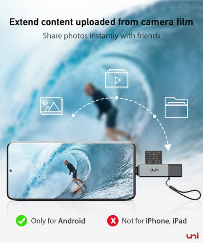 SD Card Reader, High-Speed USB C to Micro SD Card Adapter USB 3.0 Dual Slots, Memory Card Reader for Sd/Micro SD/SDHC/SDXC/MMC, Compatible with Macbook Pro/Air, Chromebook, Android Galaxy