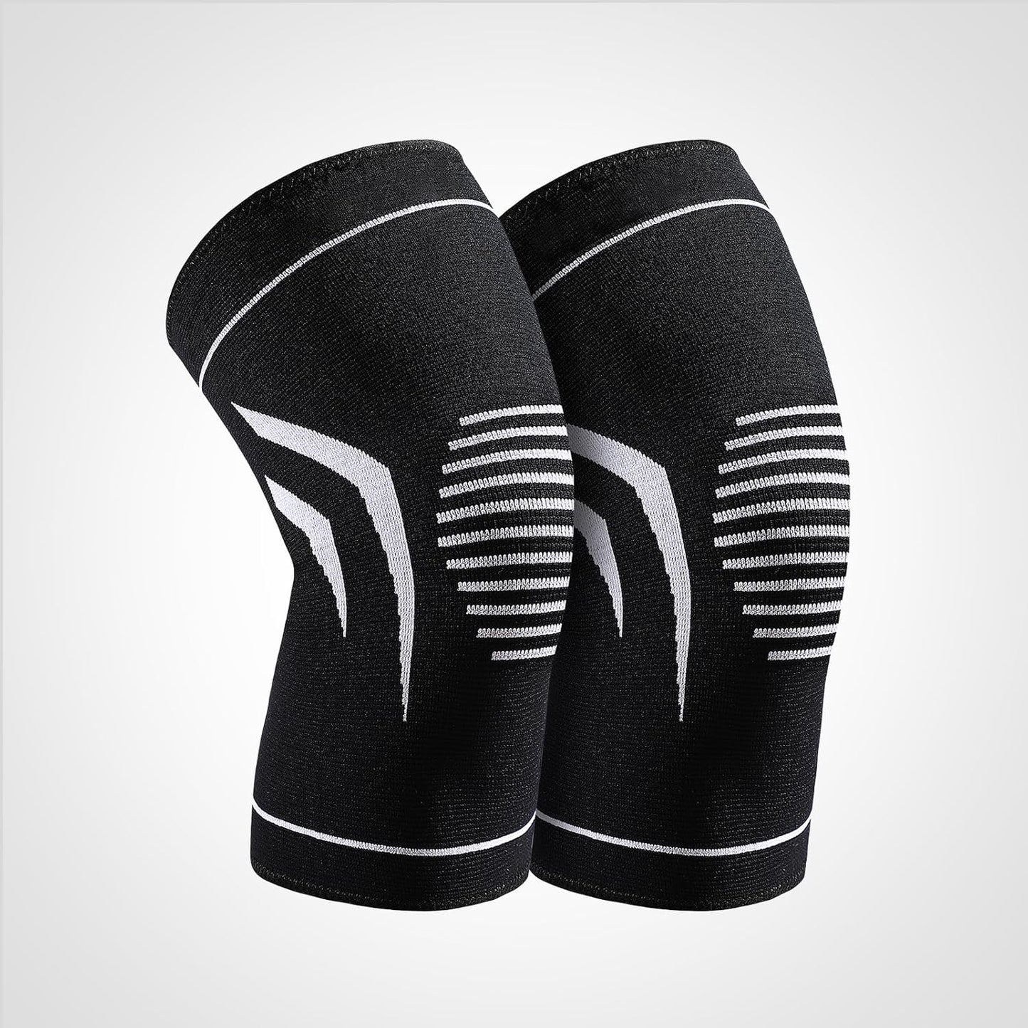 Knee Braces for Pain Relief, 2 Pack Thin Compression Sleeves for Meniscus Tears, Arthritis, ACL Support, Joint Recovery, Women Men, Teenagers Ideal for Workouts and Running