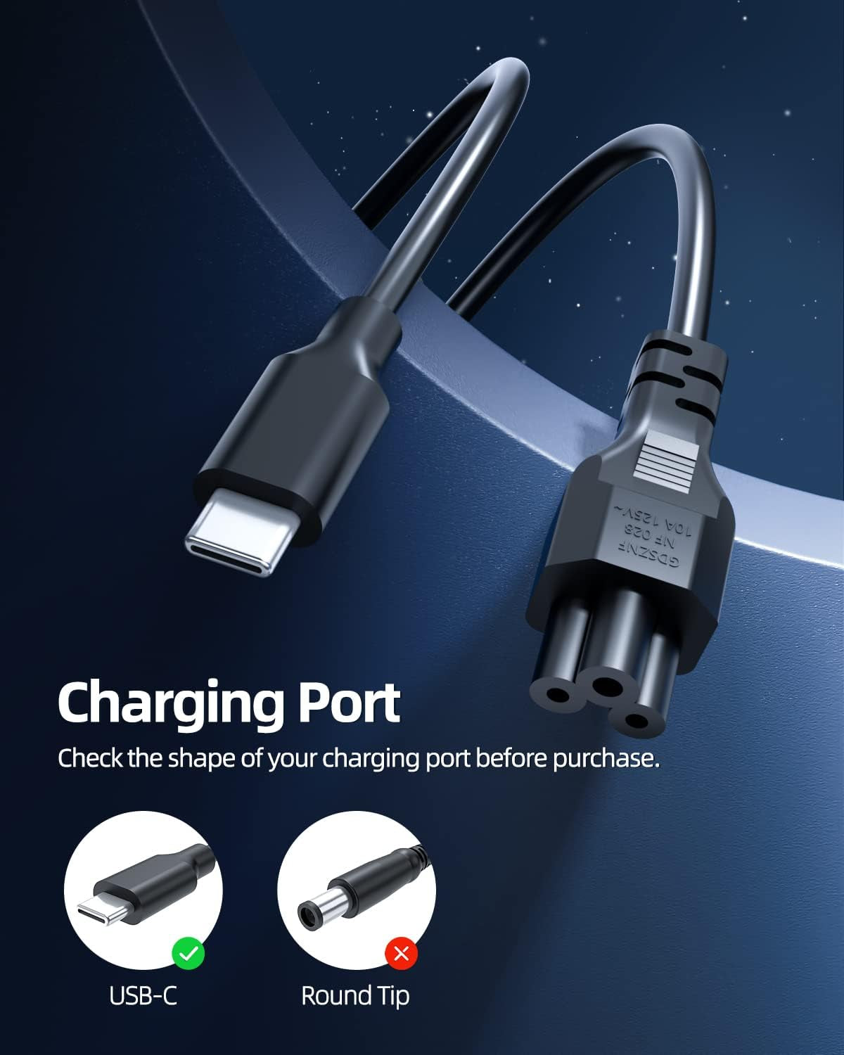 Charger for Lenovo Laptop, Thinkpad, Yoga, Chromebook, Universal AC Adapter, USB, Type C, PD Fast Charger, 65W 45W (UL Safety Certified)