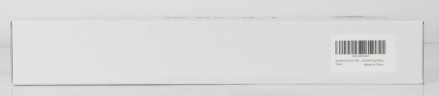 Large Office Leather Desk Mat, Mouse and Keyboard Pad, Computer and Laptop Mat, Desktop Protector and Cover, Writing Pad and Blotter (31.5"X15.7", Light Blue)