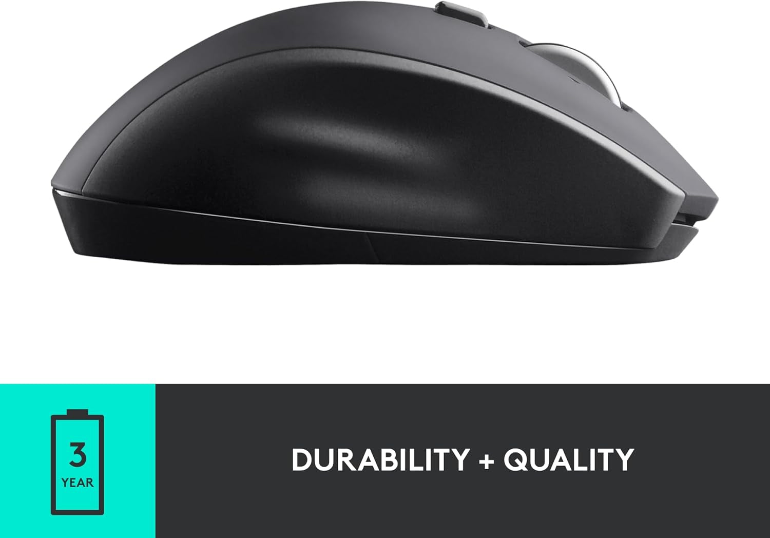 M705 Marathon Wireless Mouse, 2.4 Ghz USB Unifying Receiver, 1000 DPI, 5-Programmable Buttons, 3-Year Battery, Compatible with PC, Mac, Laptop, Chromebook - Black