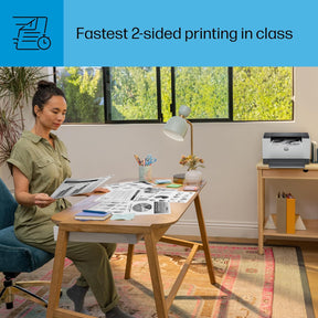 Laserjet M209D Laser Printer, Black and White, Automatic Duplex, USB Only (Cable Included), Best for Home Office (8J9L0F)