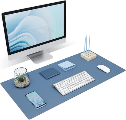 Non-Slip Desk Mat, Desk Pad, Desk Blotter, Desktop Mat for Desk, Large Desk Protector Mat, Office Computer and Laptop Mat for Desk, Writing Mat (31.5"X15.7", Blue)