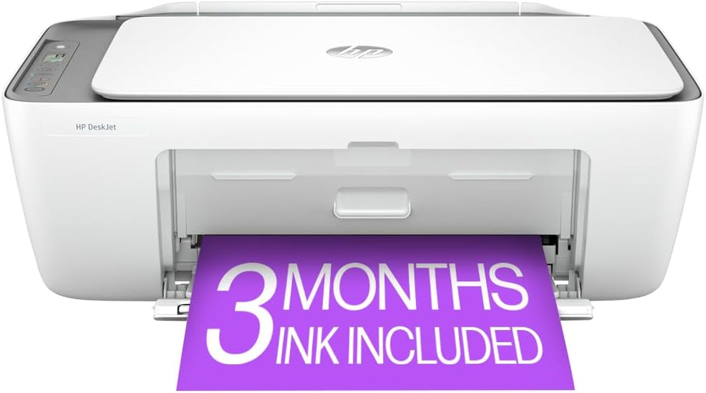 Deskjet 2855E Wireless All-In-One Color Inkjet Printer, Scanner, Copier, Best-For-Home, 3 Months of Instant Ink Included (588S5A)
