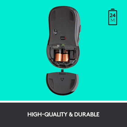 M510 Wireless Computer Mouse for PC with USB Unifying Receiver - Graphite